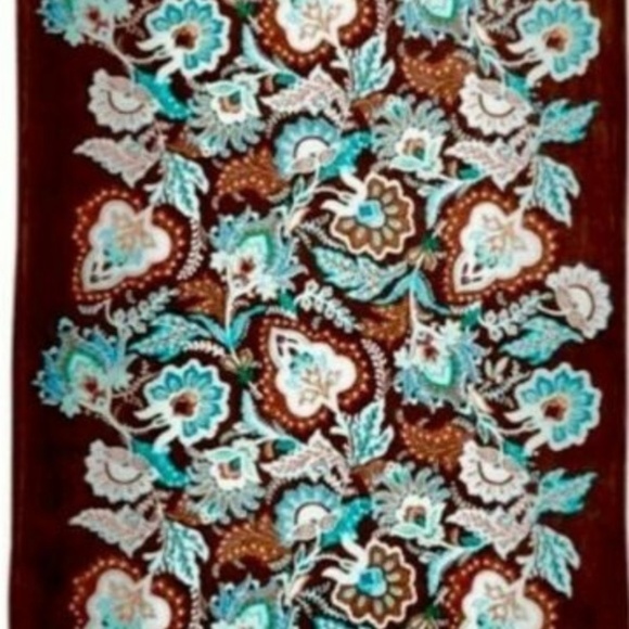 Vera Bradley Bedding Vera Bradley Java Blue Fleece Plush Throw